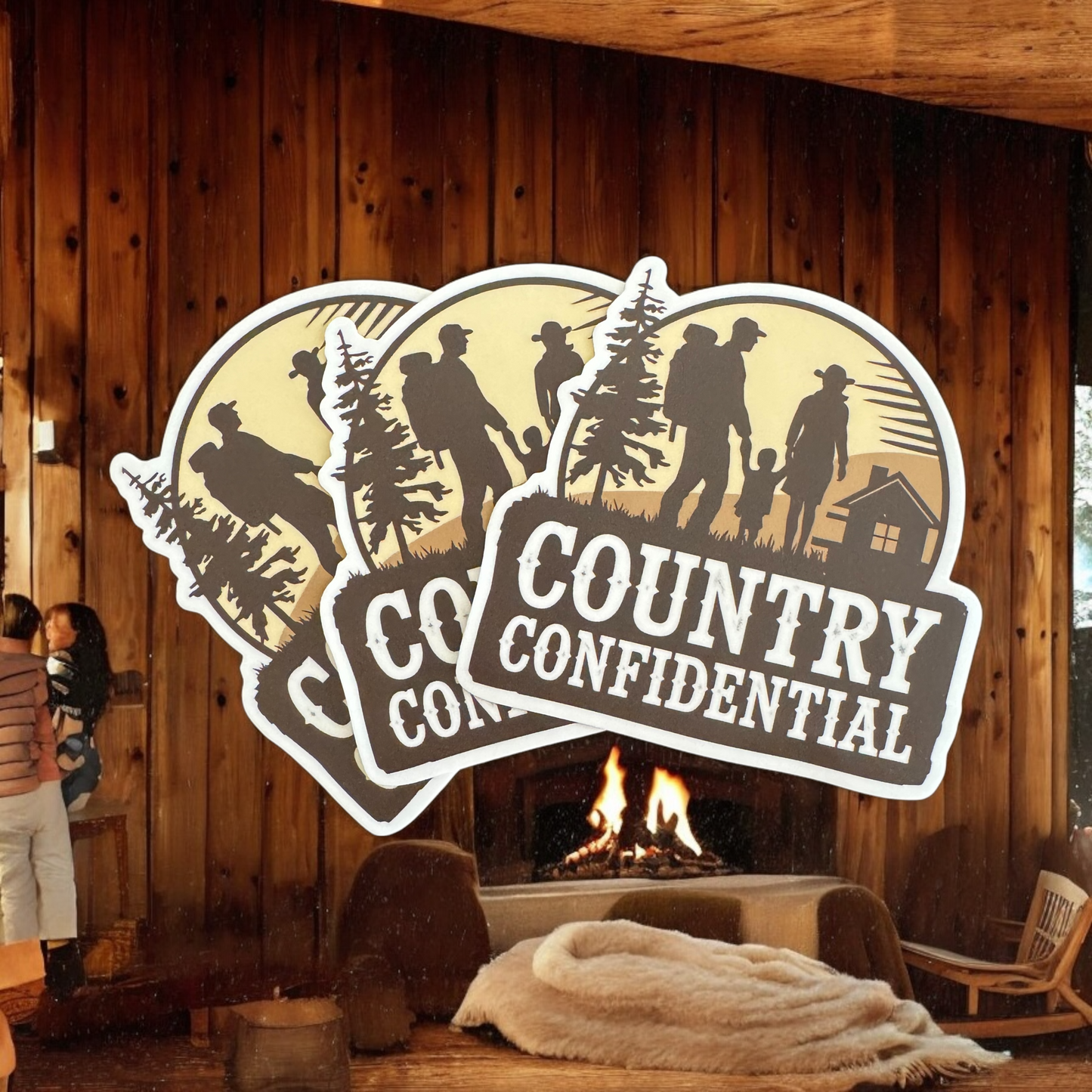 Country Confidential Sticker