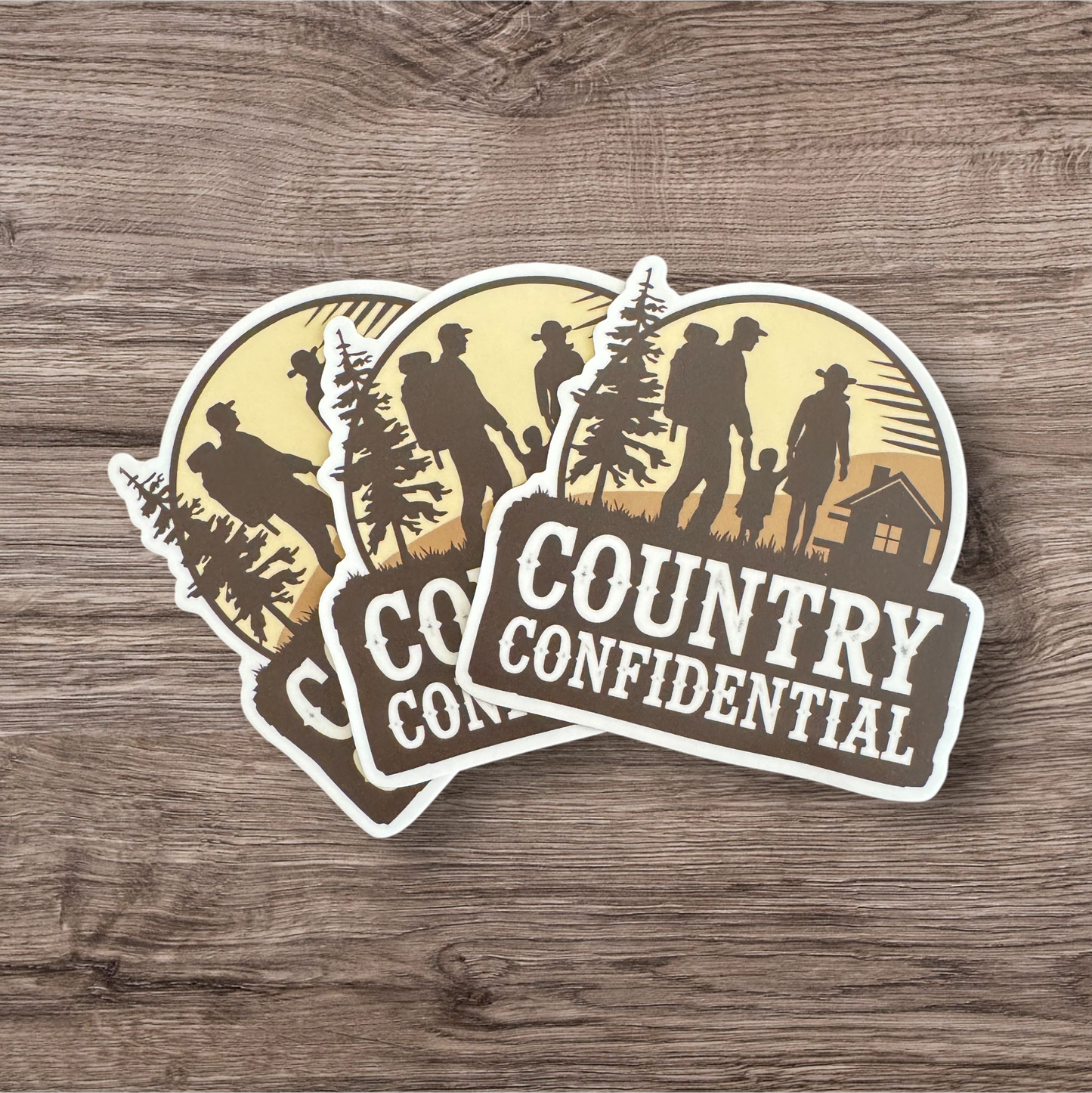 Country Confidential Sticker