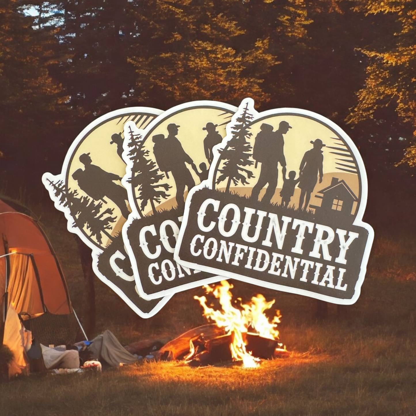 Country Confidential Sticker