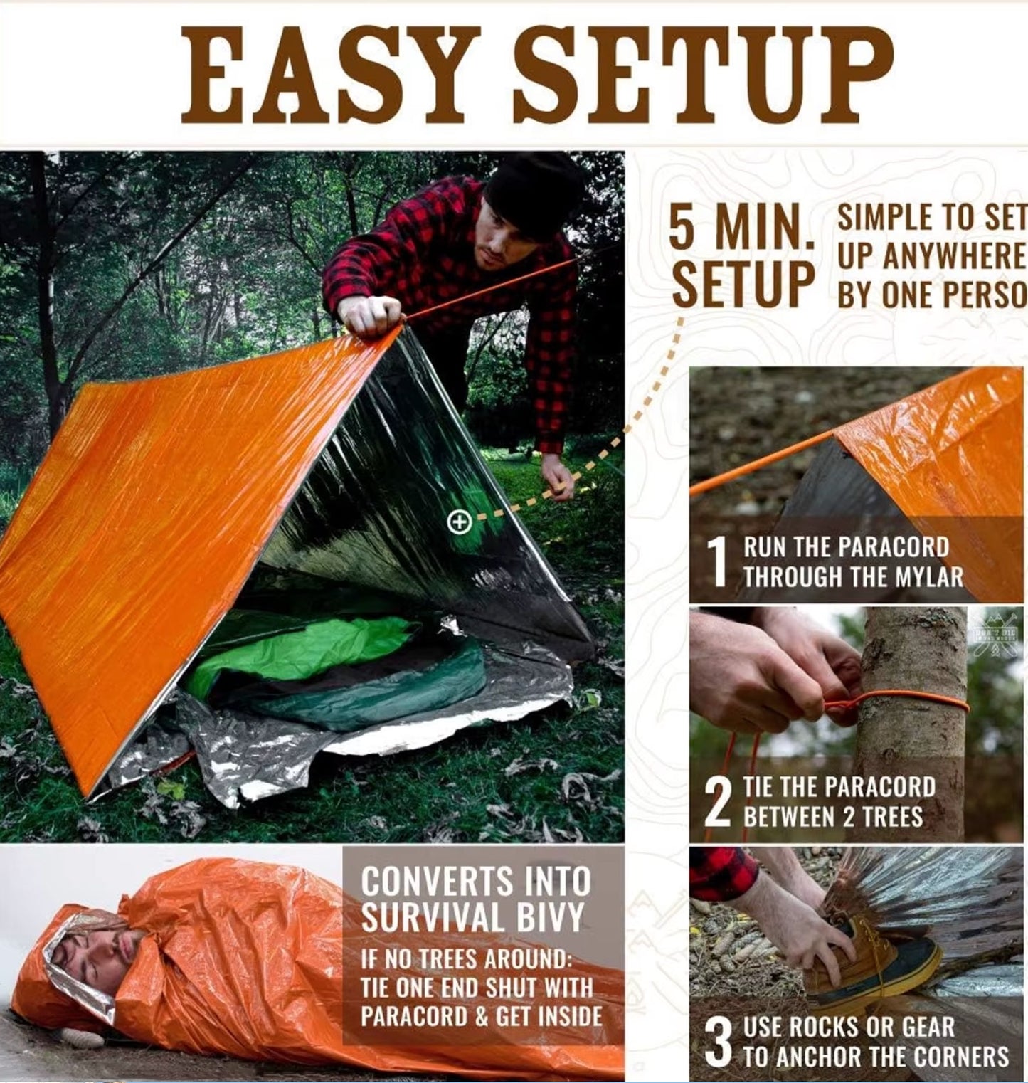 2 Person Emergency Tent